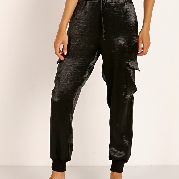 LNA Shine Cargo Pants in Black M - Picture 2 of 9